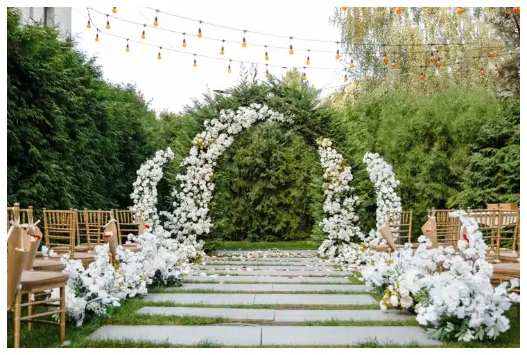 DIY Addition to Your Backyard Wedding Ideas: Garden Wedding Arch Extravaganza