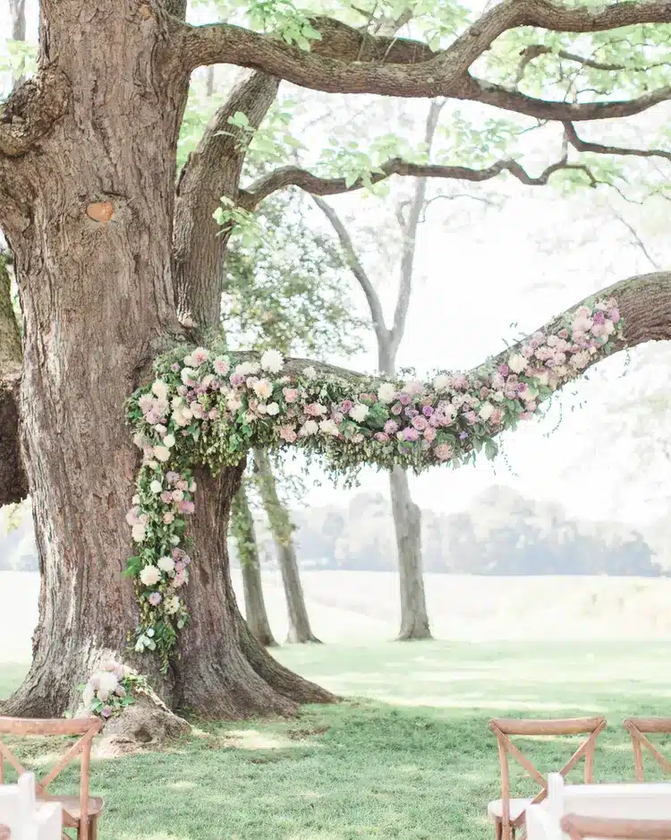 Decorate the Trees for a Perfect Forest Wedding