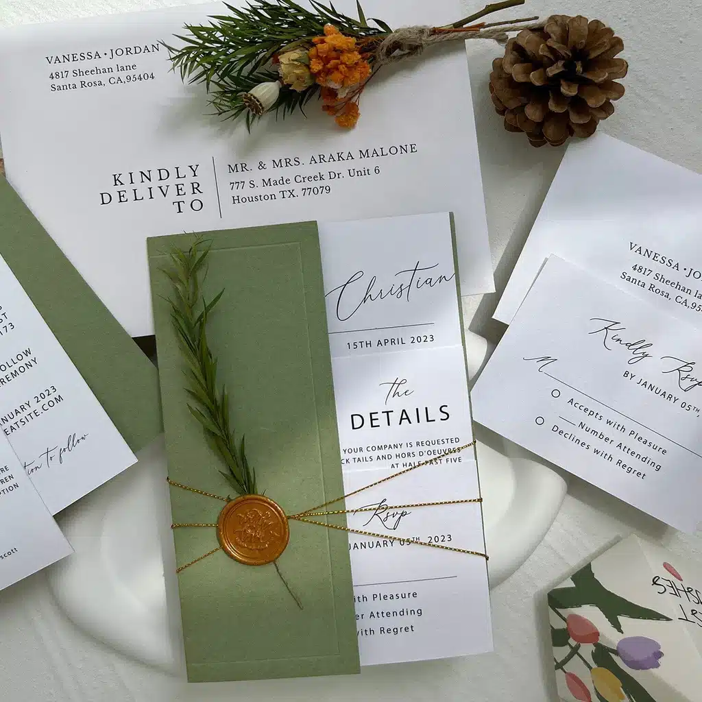 Forest-themed Wedding Invitations