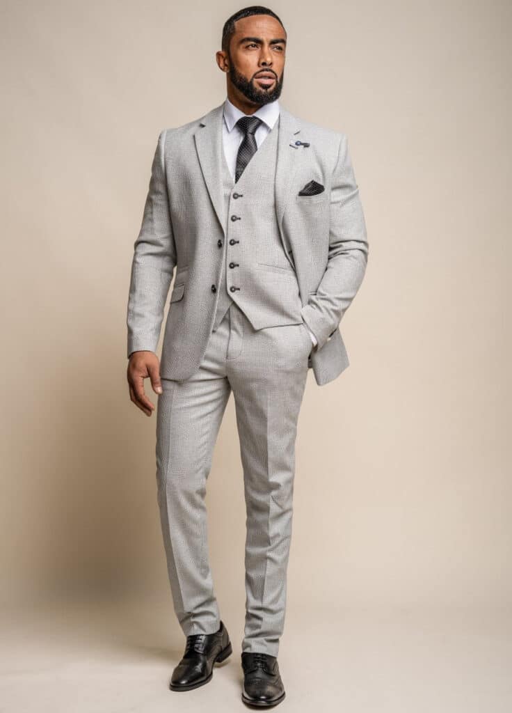 Three-Piece Suit for Mens Wedding Attire