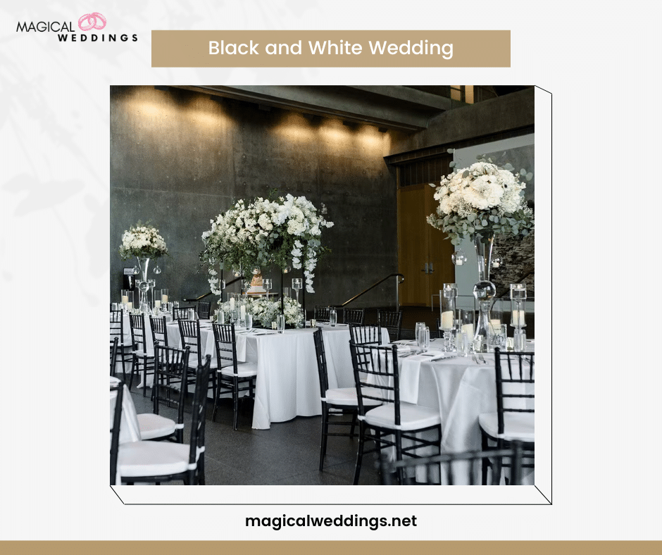 Black and White Wedding