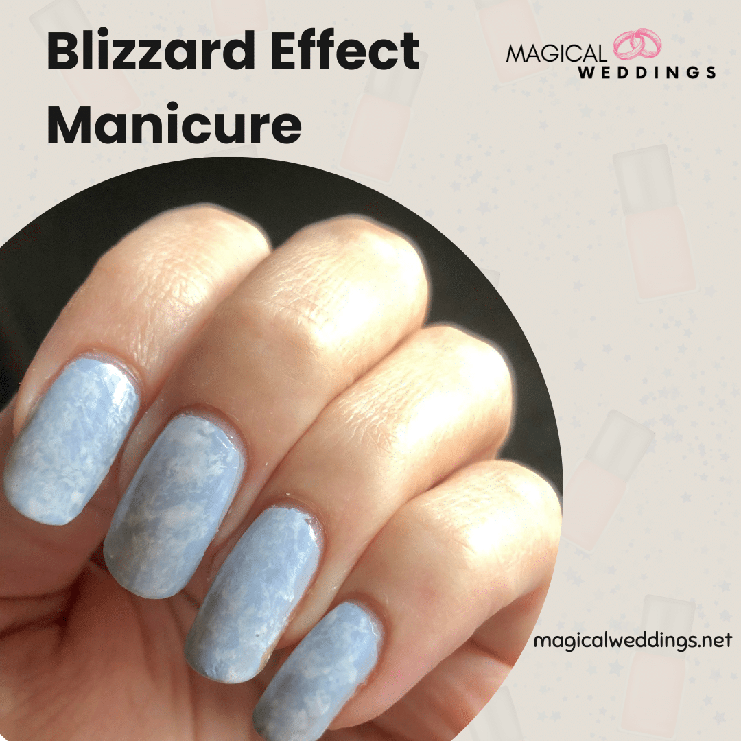 Blizzard Effect manicure