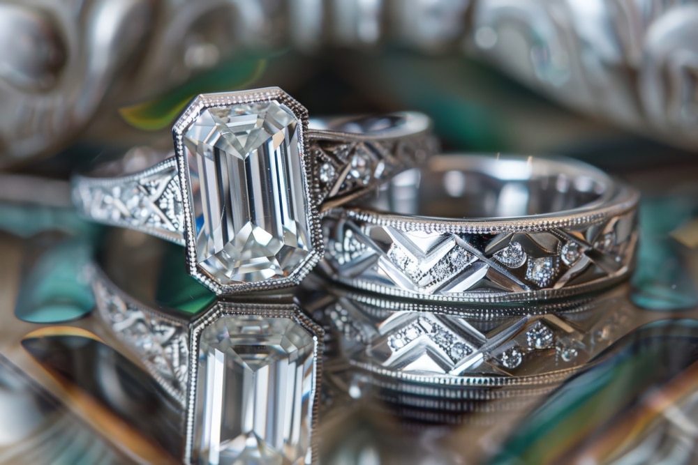 Emerald Cut Diamond Engagement Rings 