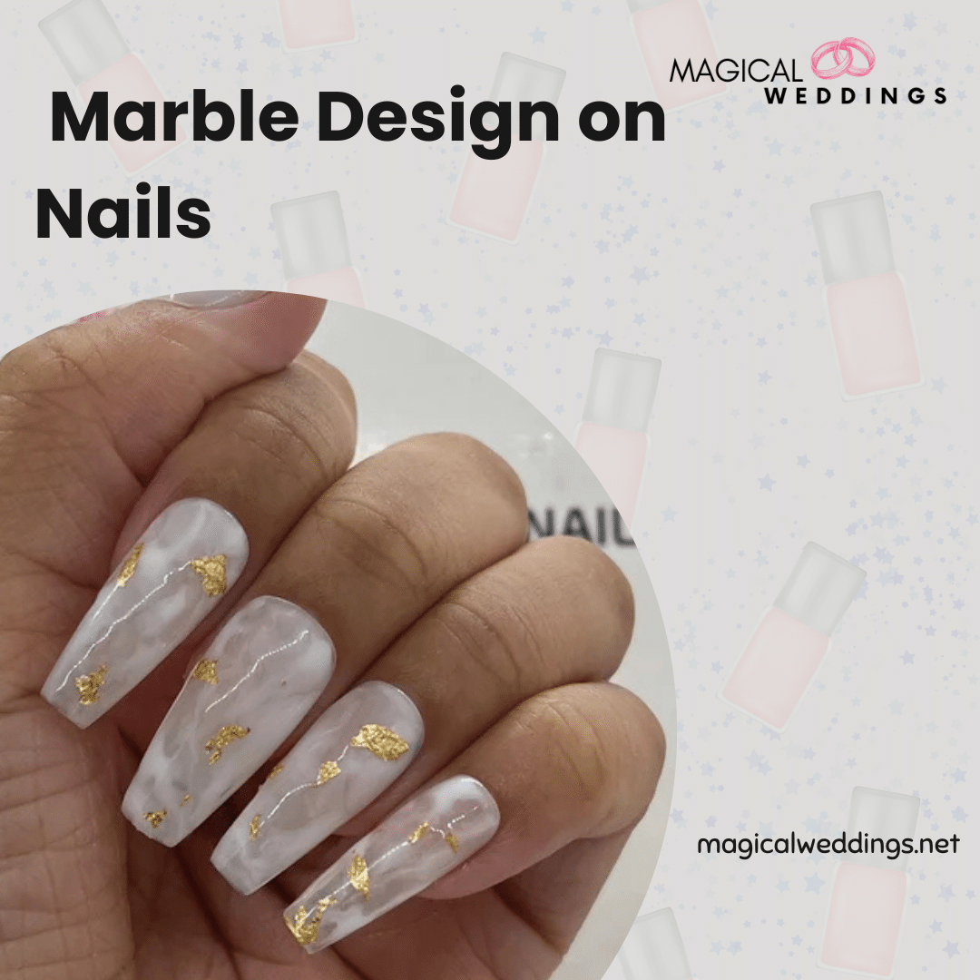 Marble Design on Nails