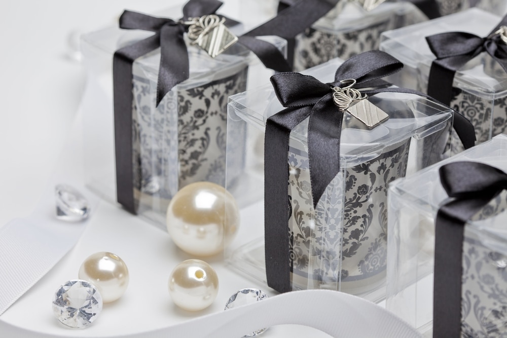 Wedding Favors in black and white