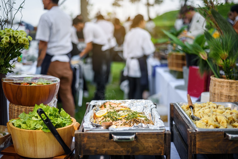 food in wedding