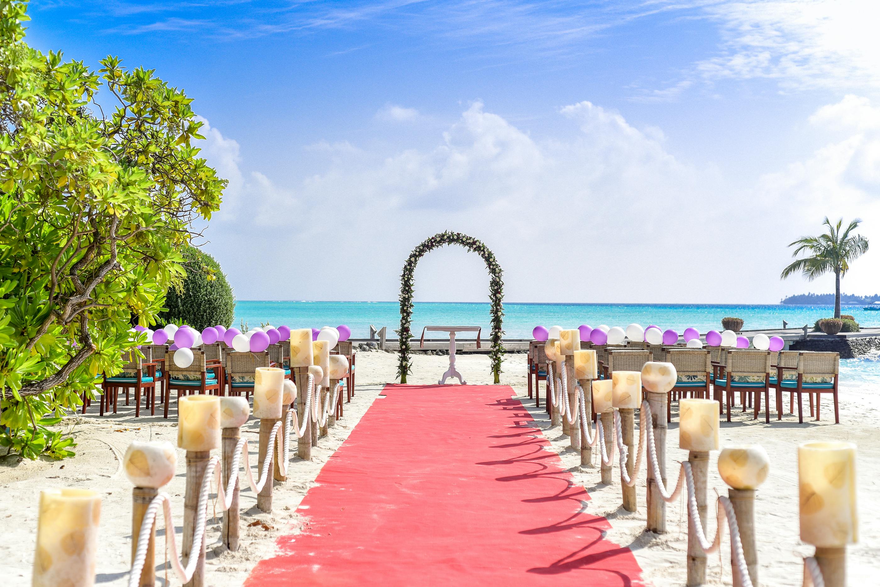 Beach Wedding Aisle