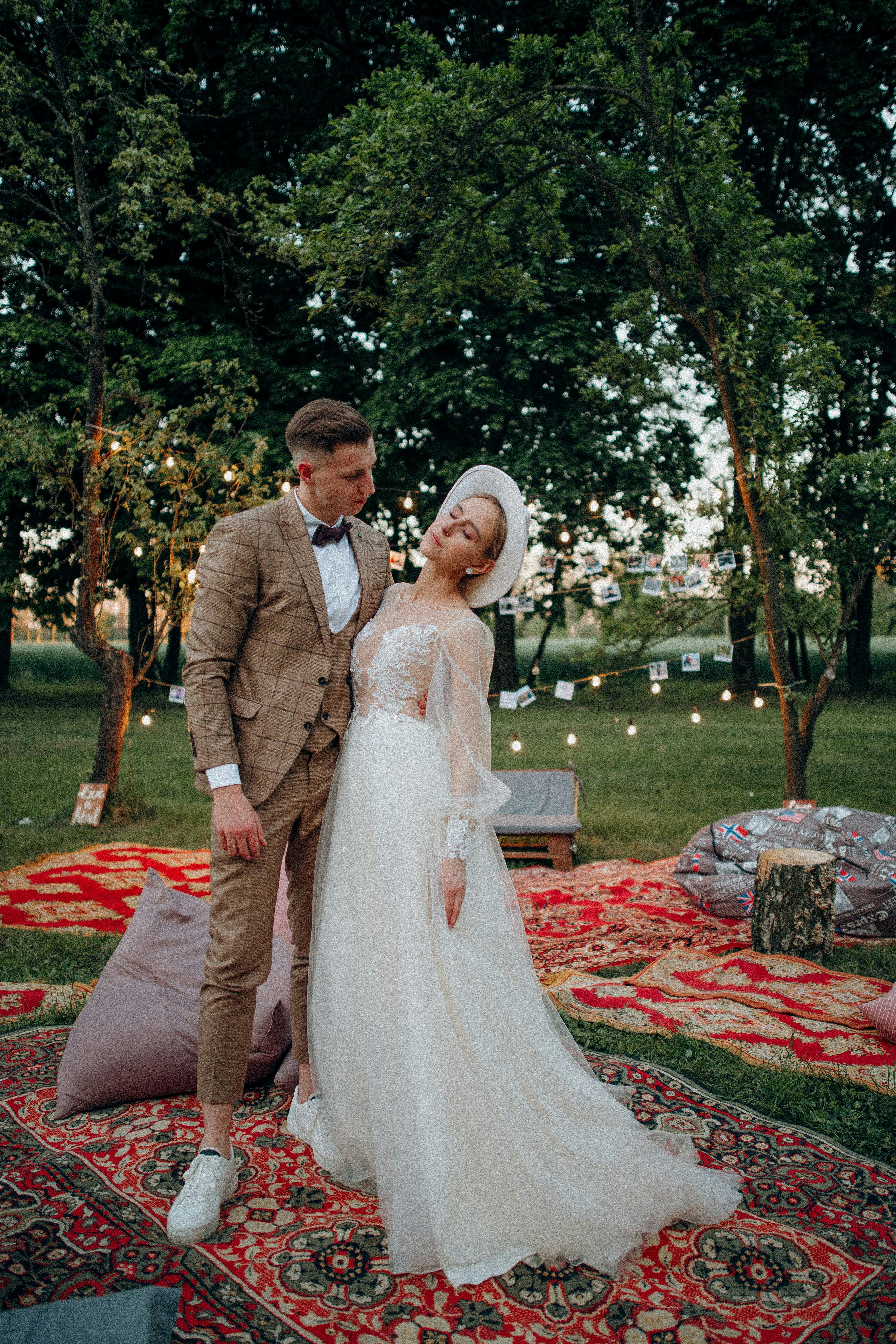 garden wedding attire