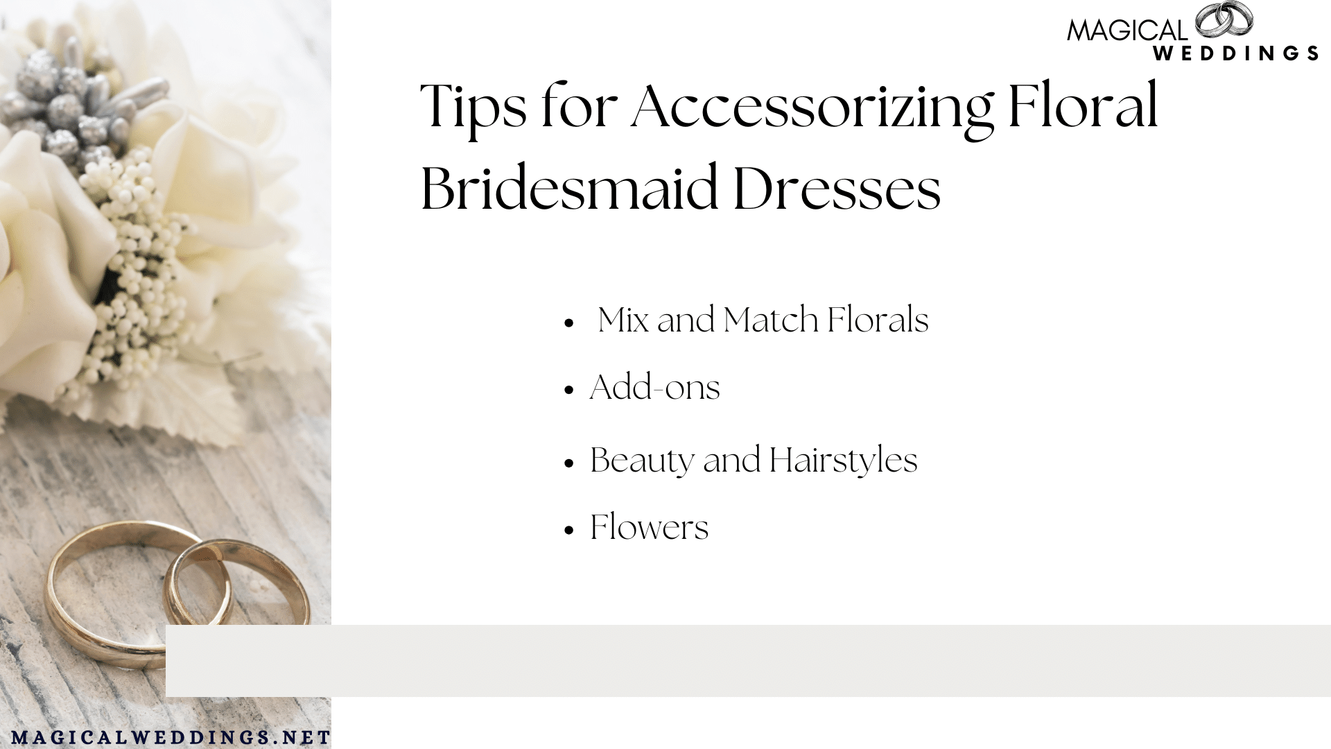 Tips for Accessorizing Floral Bridesmaid Dresses