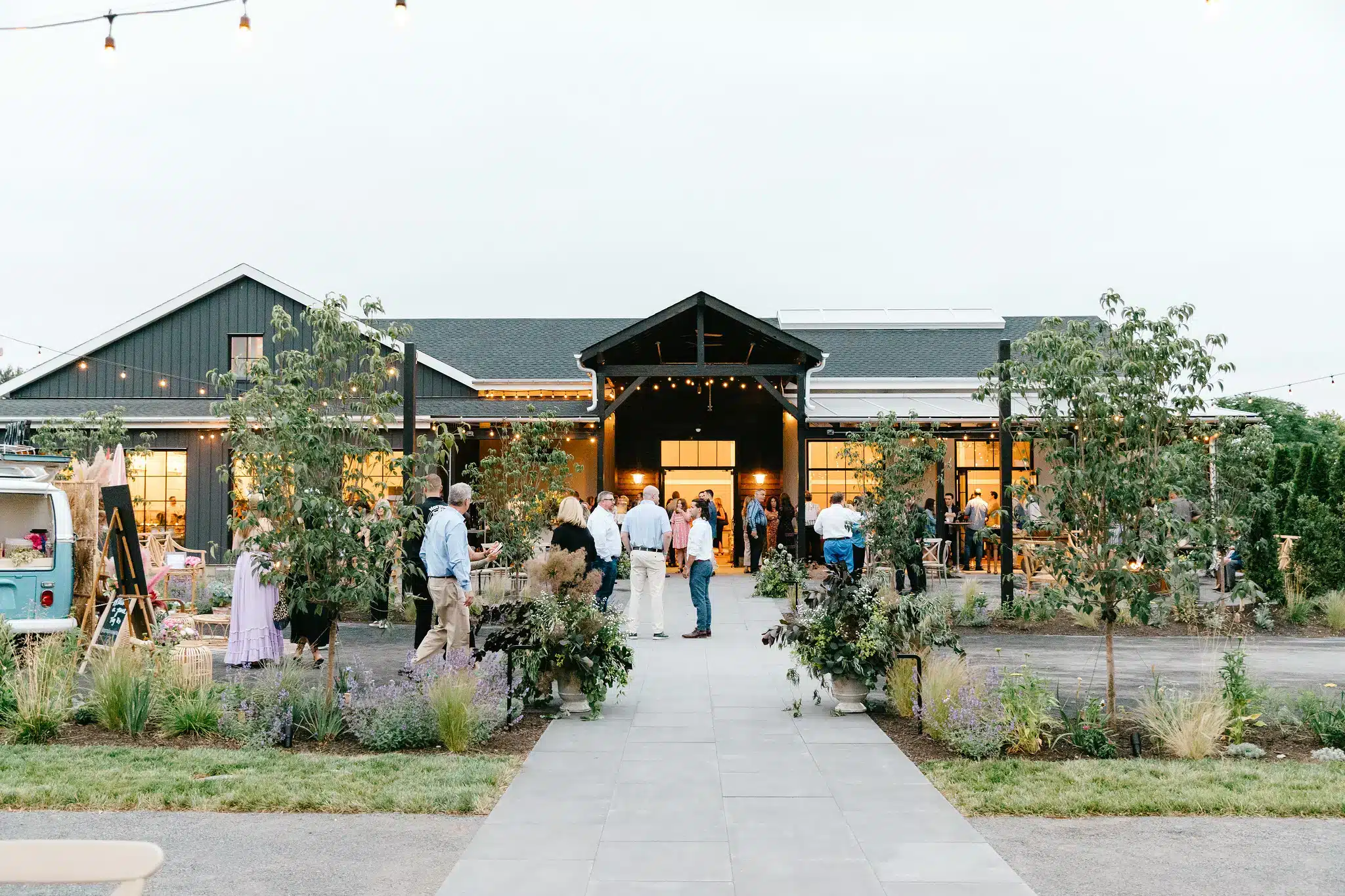 a wedding happening in Terrain Gardens Pennsylvania 