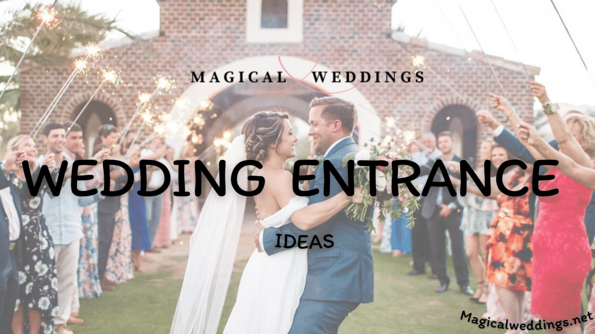 wedding entrance of a couple