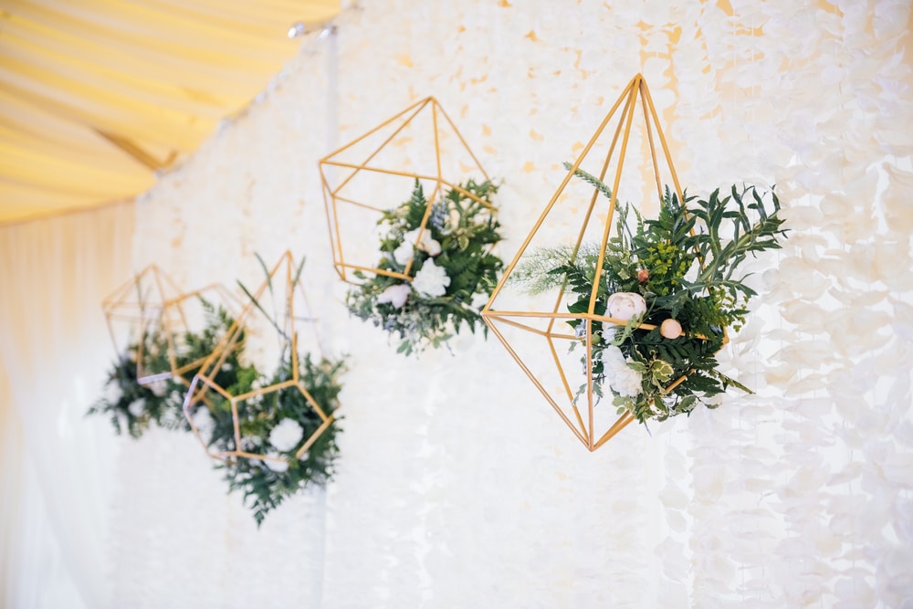 Wedding In A Tent Decoration Of The Hall Green Tablecloths