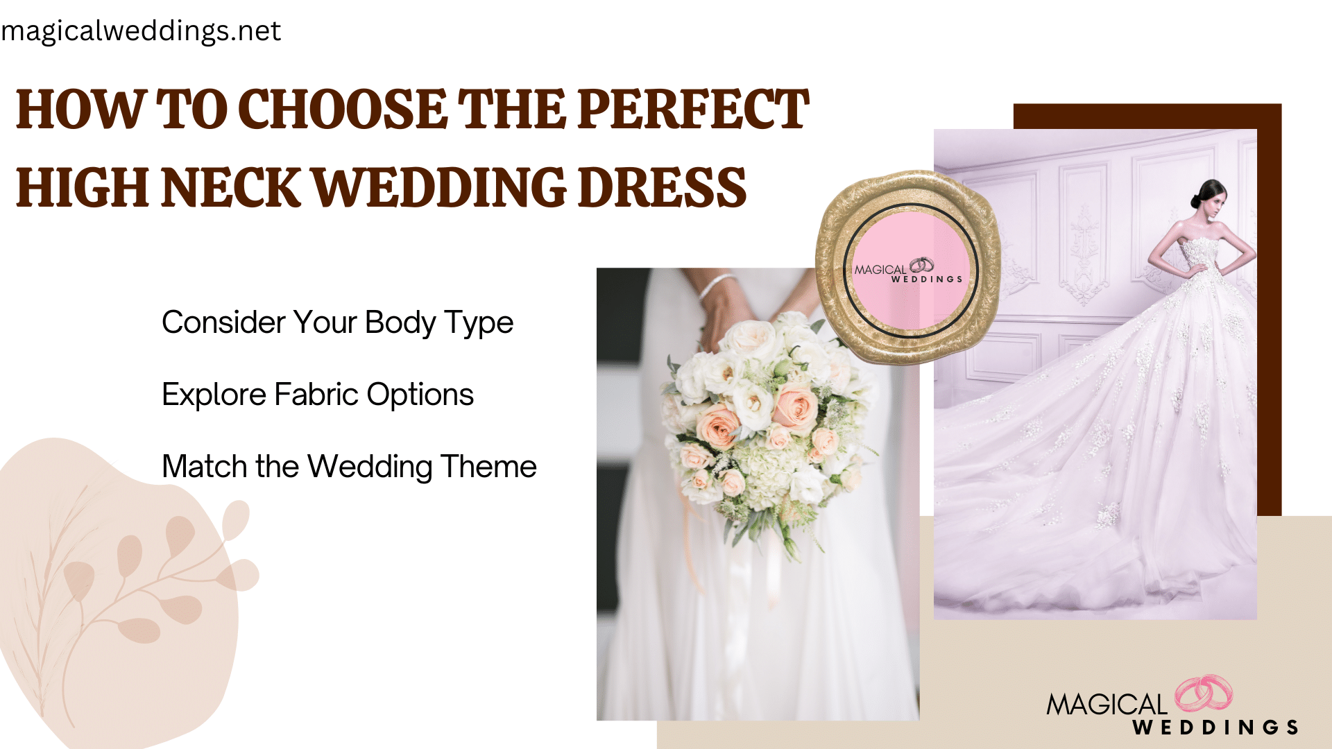 choosing the perfect high neck wedding dress