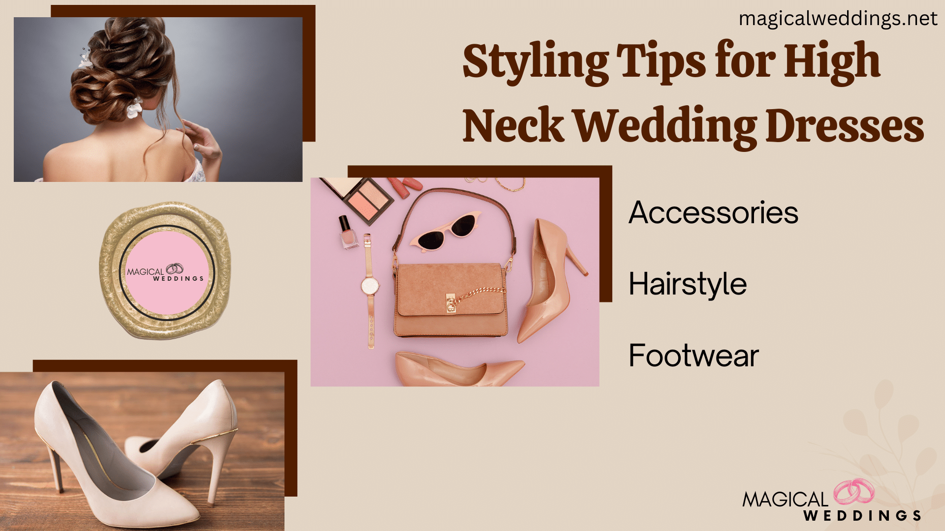 styling tips for high neck wedding dresses